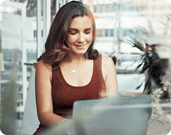 Person gaining weight illustration